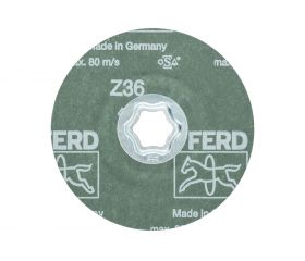 Disco de lija COMBICLICK, circonio, Ø 115 mm Z36 para un arranque máximo en acero
