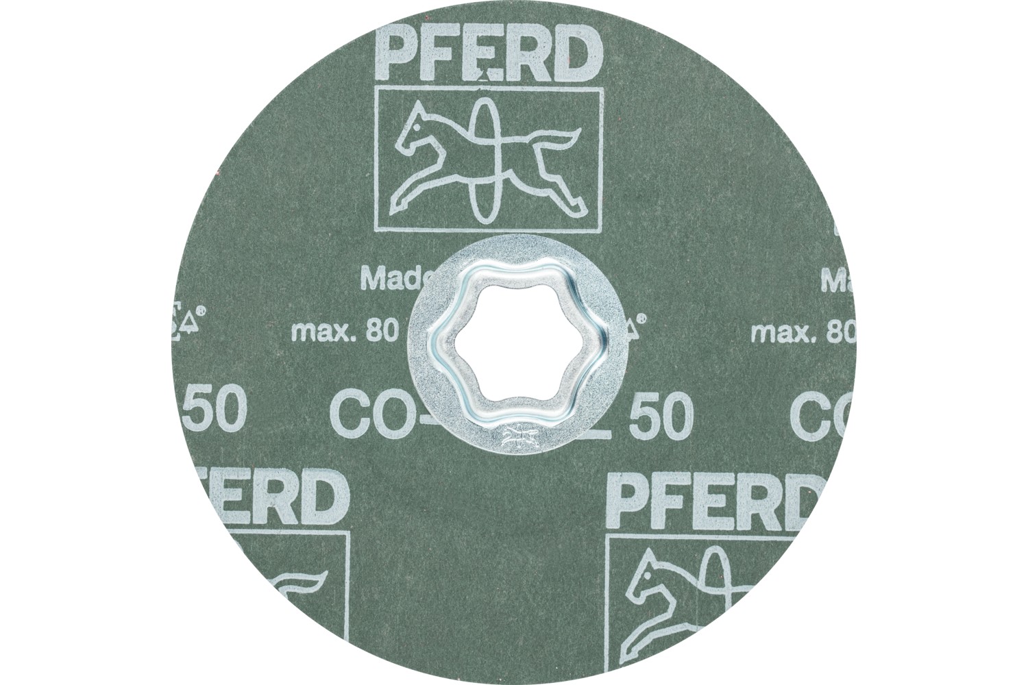 Disco de lija COMBICLICK, grano cerámico, Ø 125 mm CO-COOL50 para acero inoxidable