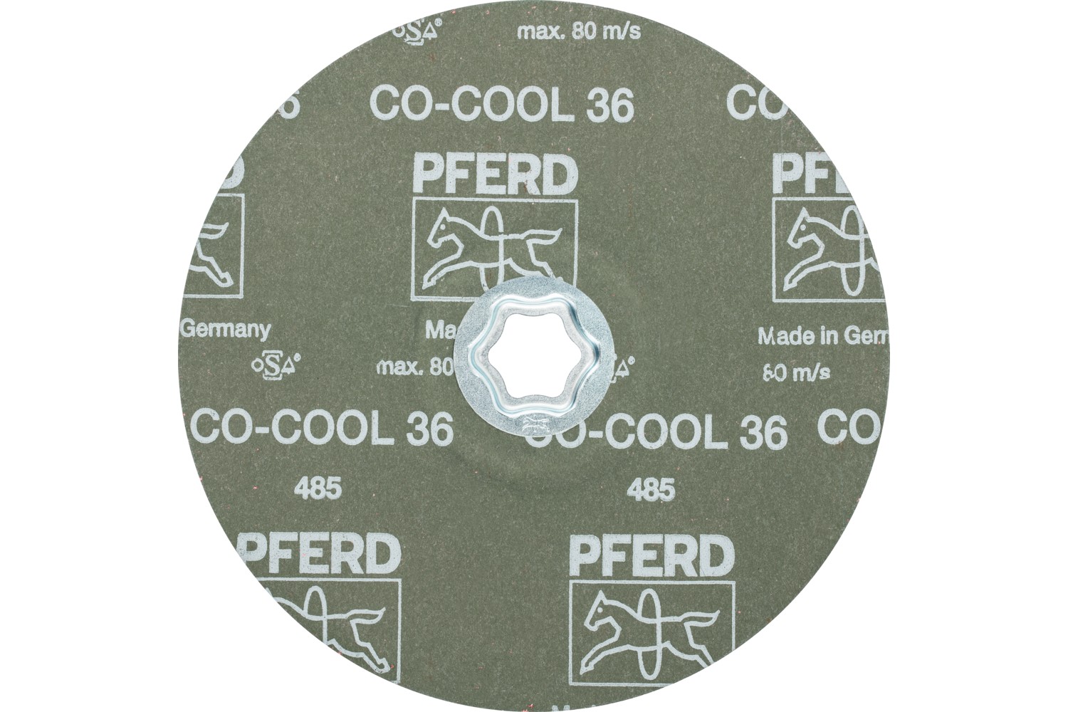 Disco de lija COMBICLICK, grano cerámico, Ø 180 mm CO-COOL36 para acero inoxidable