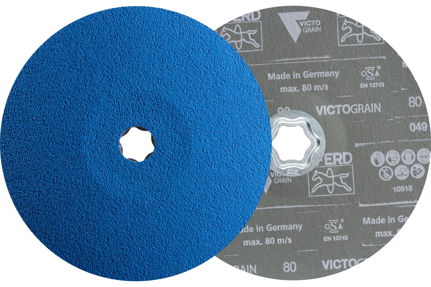 Disco de lija COMBICLICK Ø 180 mm VICTOGRAIN-COOL80 para acero y acero inoxidable