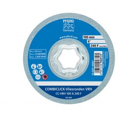 Disco de vellón duro COMBICLICK CC Ø 100 mm A240F para el lijado fino y de acabado con amoladora angular