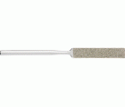 Lima de diamante para limadora manual plana paral. 5,0x2,0x60 mm, mango Ø 3 mm D126 (medio), ambas caras