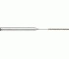 Lima de diamante para limadora manual redonda Ø 1,0x50 mm, mango Ø 3 mm D126 (medio), en toda la superficie de trabajo
