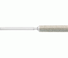 Lima de diamante para limadora manual lengua de pájaro 6,0x3,0x60 mm, mango Ø 3 mm D126 (medio), en toda la superficie de trabajo