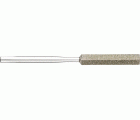 Limas de diamante para limadora manual triangulares 4,5x4,5x60 mm, mango Ø 3 mm D126 (medio), en toda la superficie de trabajo