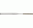 Lima de diamante para limadora manual cuadrada 1,5x1,5x50 mm, mango Ø 3 mm D126 (medio), en toda la superficie de trabajo