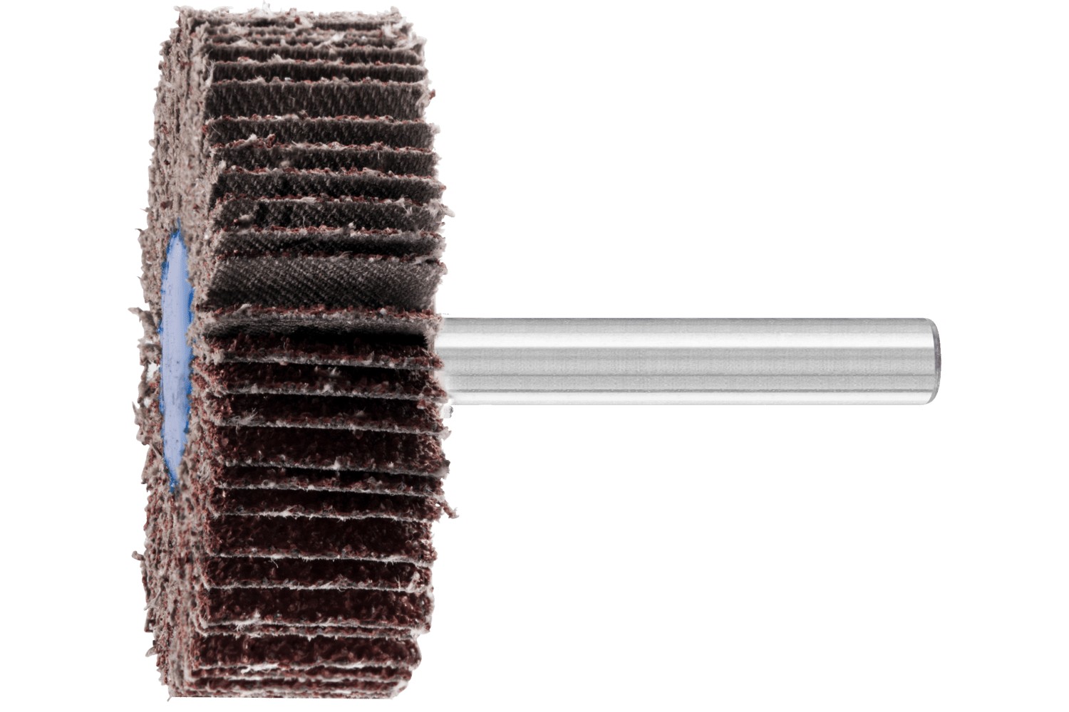 Abanico lijador de corindón F Ø 50x15 mm, mango Ø 6 mm, A40 para lijado fino y acabado