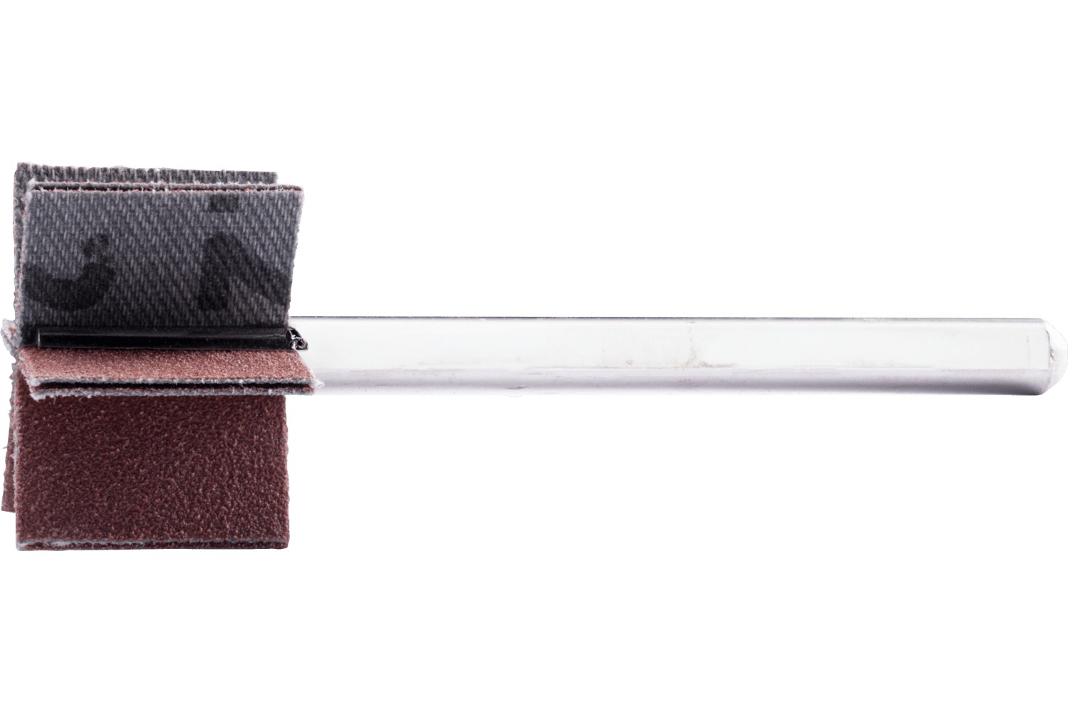 Abanico lijador de corindón F Ø 30x20 mm, mango Ø 6 mm, longitud 60 mm, láminas 6x2, láminas A120 para lijado fino y acabado