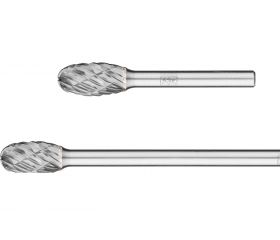 Fresas de metal duro para alto rendimiento, STEEL, forma de gota TRE