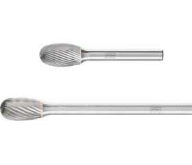 Fresas de metal duro para el uso universal, dentado 5, forma de gota TRE