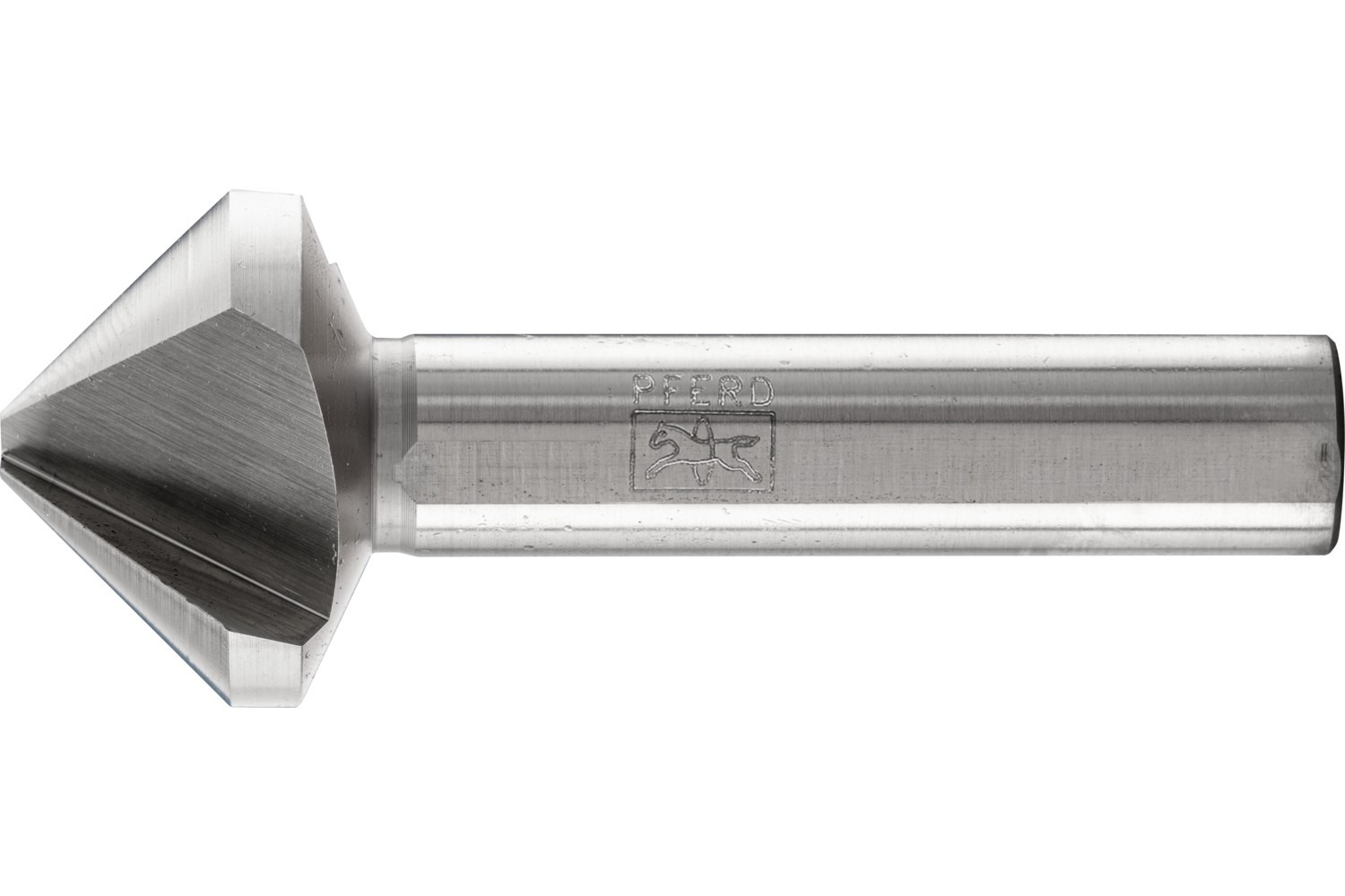 Avellanador y avellanador cónico HSS 90° Ø 28 mm, mango Ø 12 mm DIN 335 C, vástago triangular