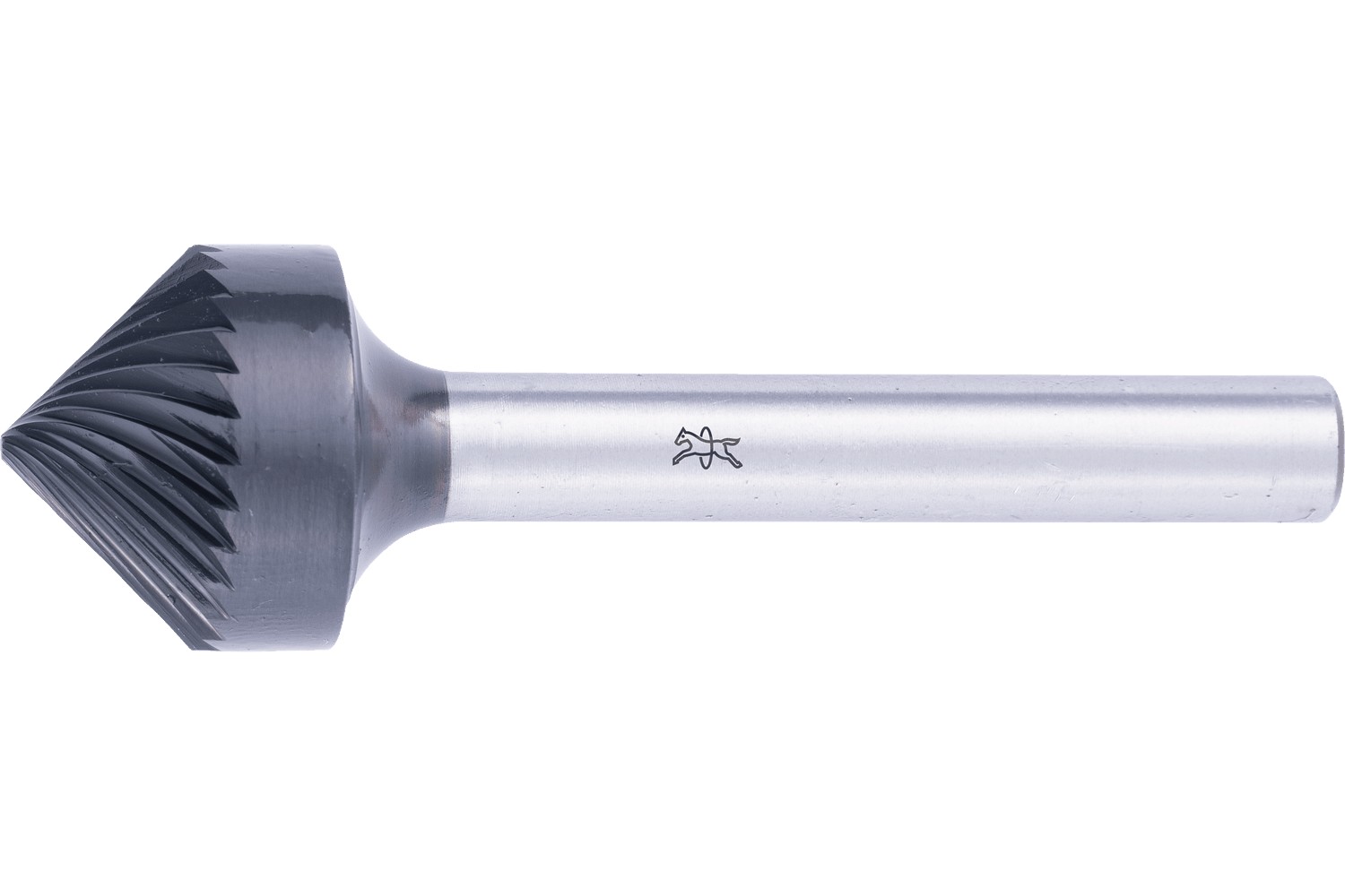 Fr. de met. duro alto rendim. forma cónica avellanada KSK Ø16x08mm, mango Ø6mm Z3, recubr. HICOAT, achaflanado/desbarbado, uso en robots