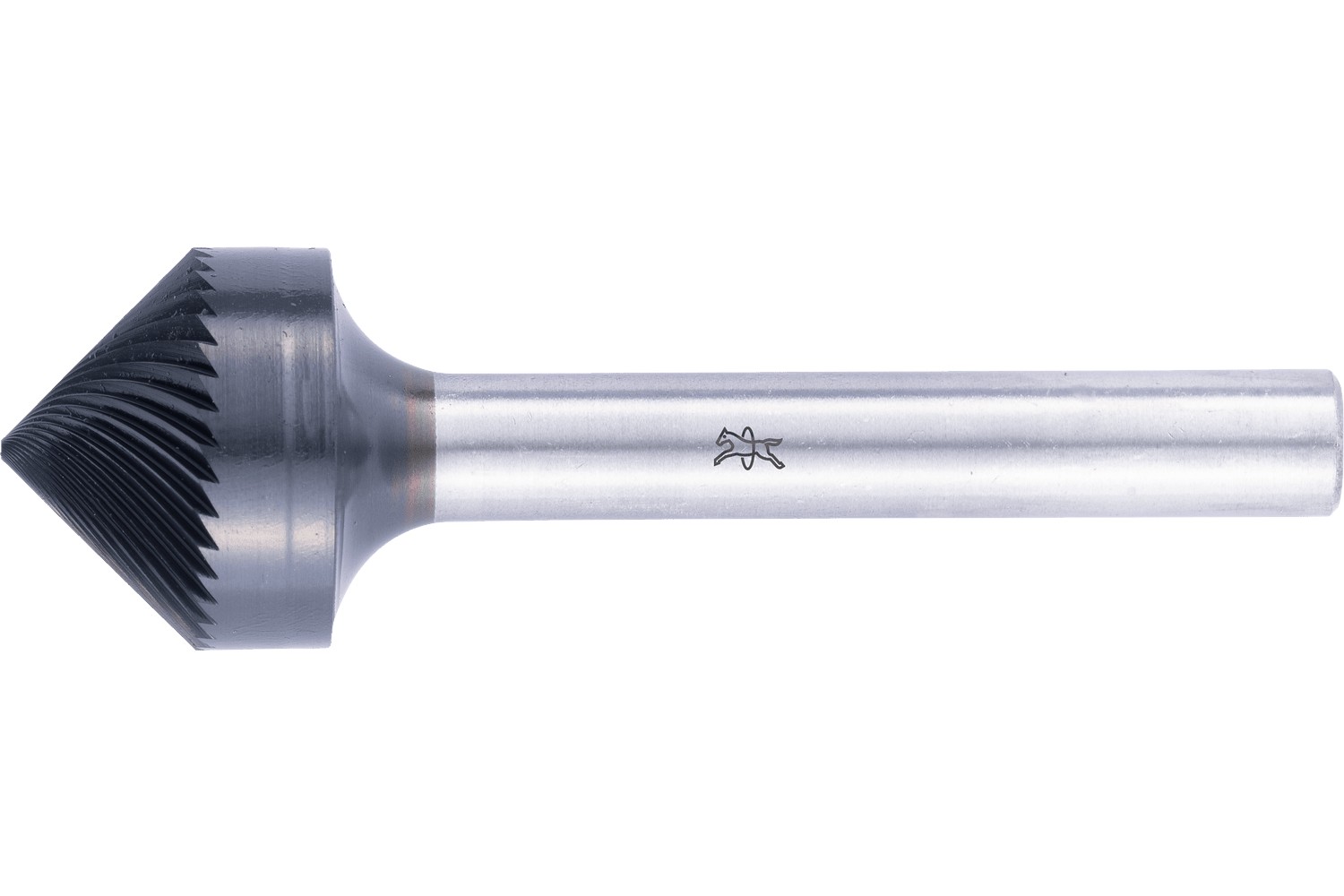 Fr. de met. duro alto rendim. forma cónica avellanada KSK Ø16x08mm, mango Ø6mm Z5, recubr. HICOAT, achaflanado/desbarbado, uso en robots