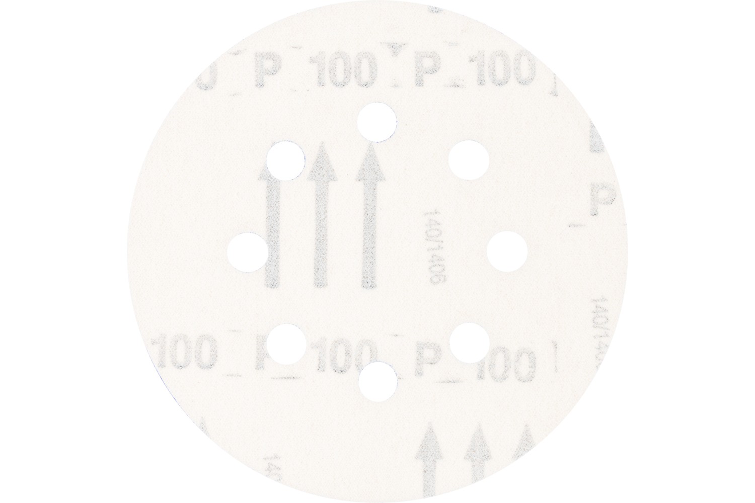Disco de lija sistema velcro universal de corindón KSS Ø 125 A100 8 orificios de extracción para lijadora orbital