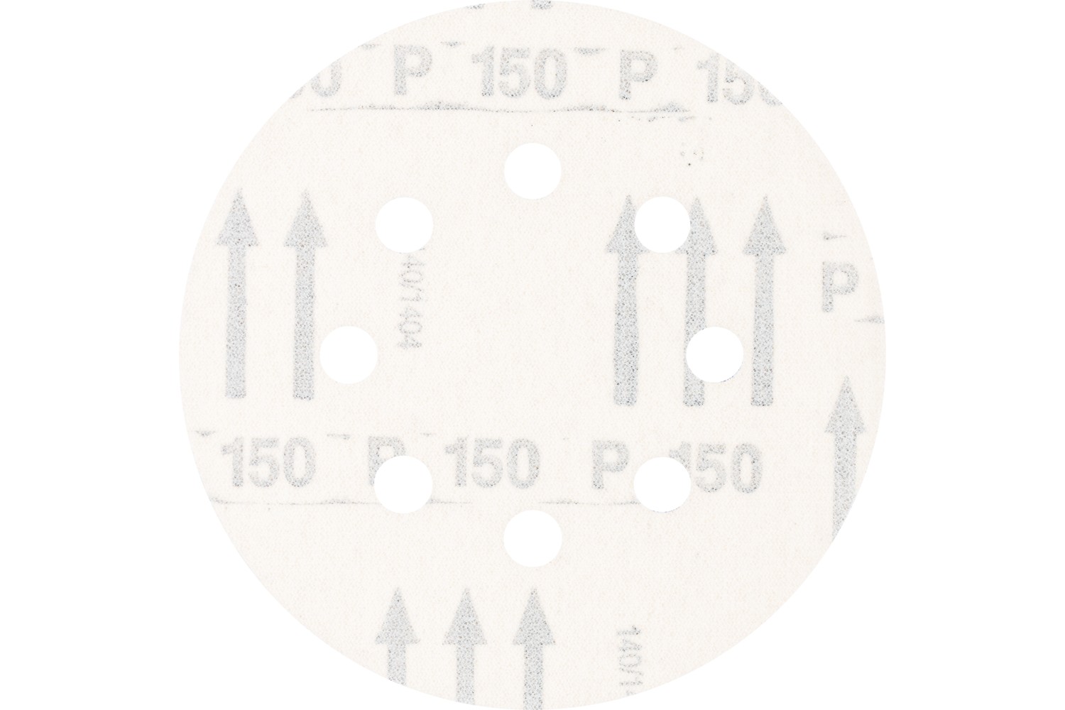 Disco de lija sistema velcro universal de corindón KSS Ø 125 A150 8 orificios de extracción para lijadora orbital