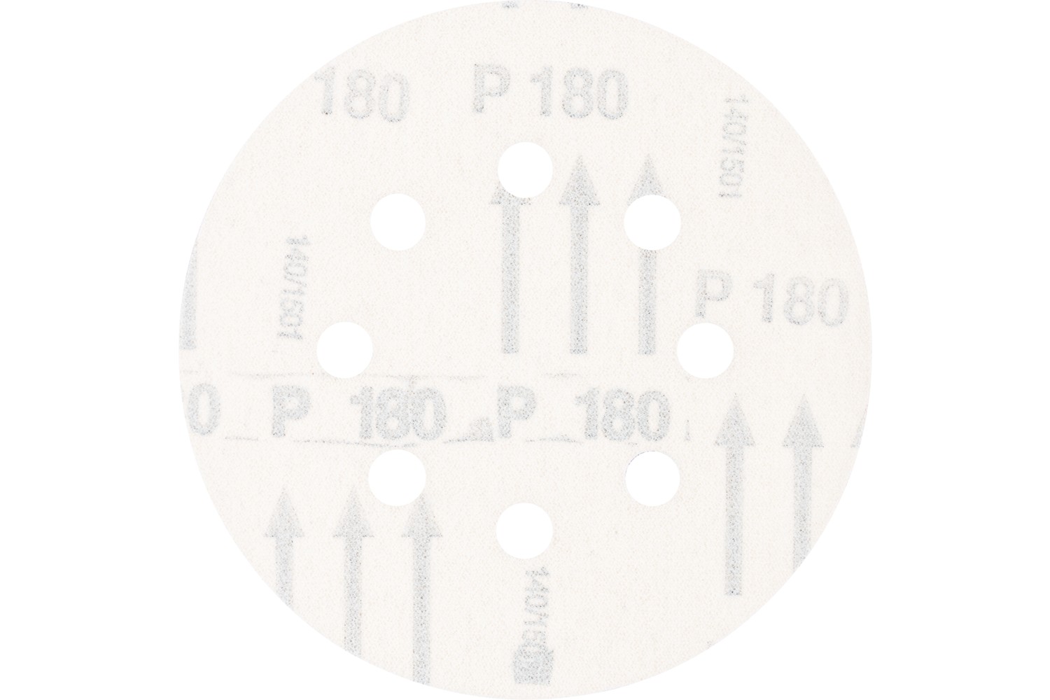 Disco de lija sistema velcro universal de corindón KSS Ø 125 A180 8 orificios de extracción para lijadora orbital