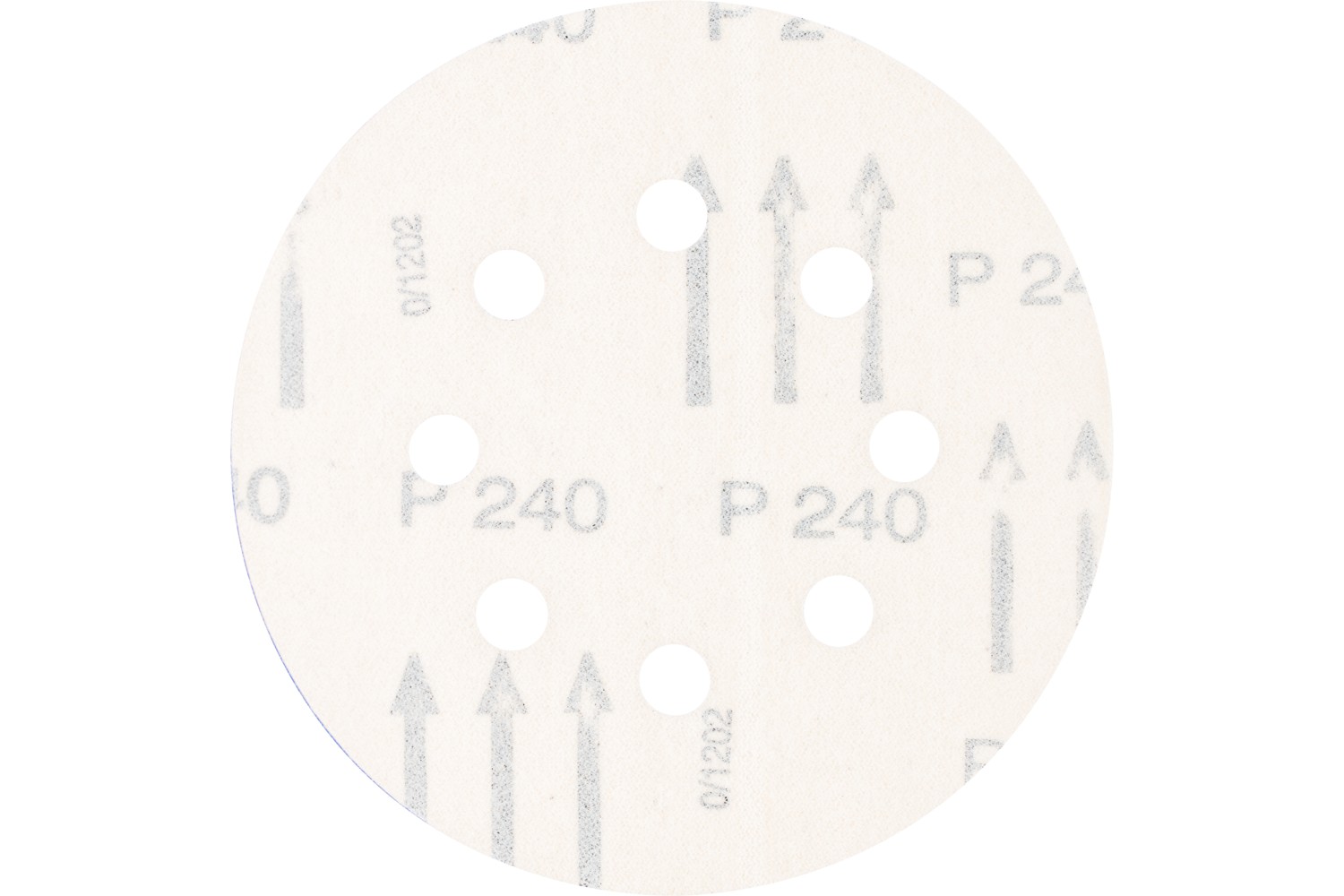 Disco de lija sistema velcro universal de corindón KSS Ø 125 A240 8 orificios de extracción para lijadora orbital