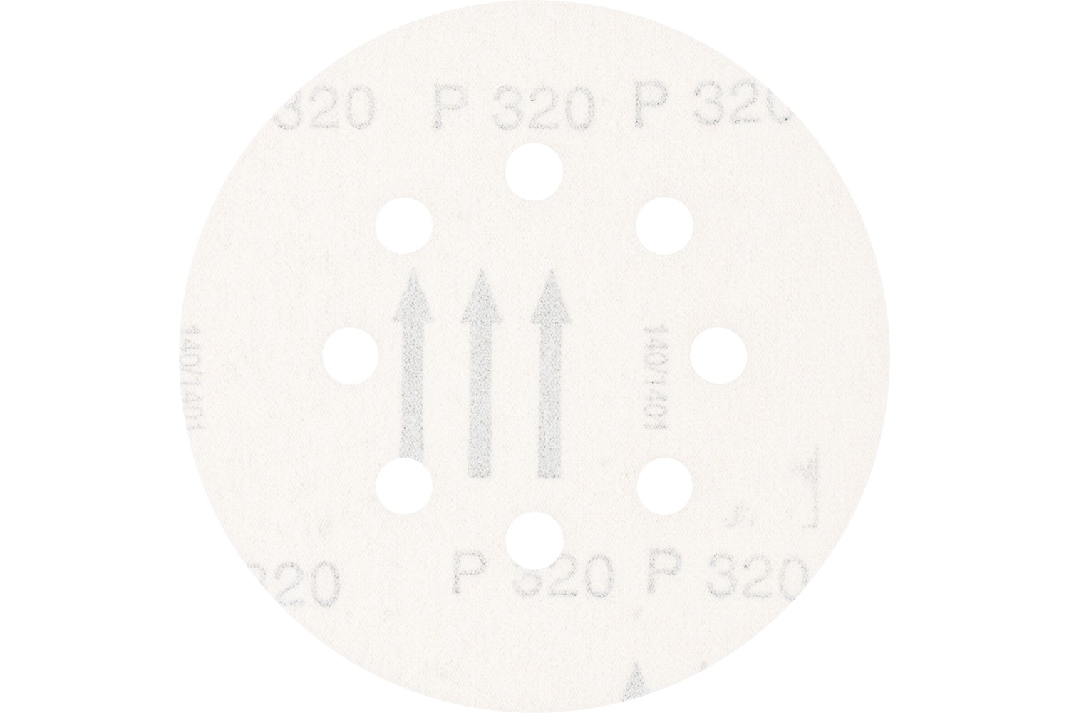 Disco de lija sistema velcro universal de corindón KSS Ø 125 A320 8 orificios de extracción para lijadora orbital