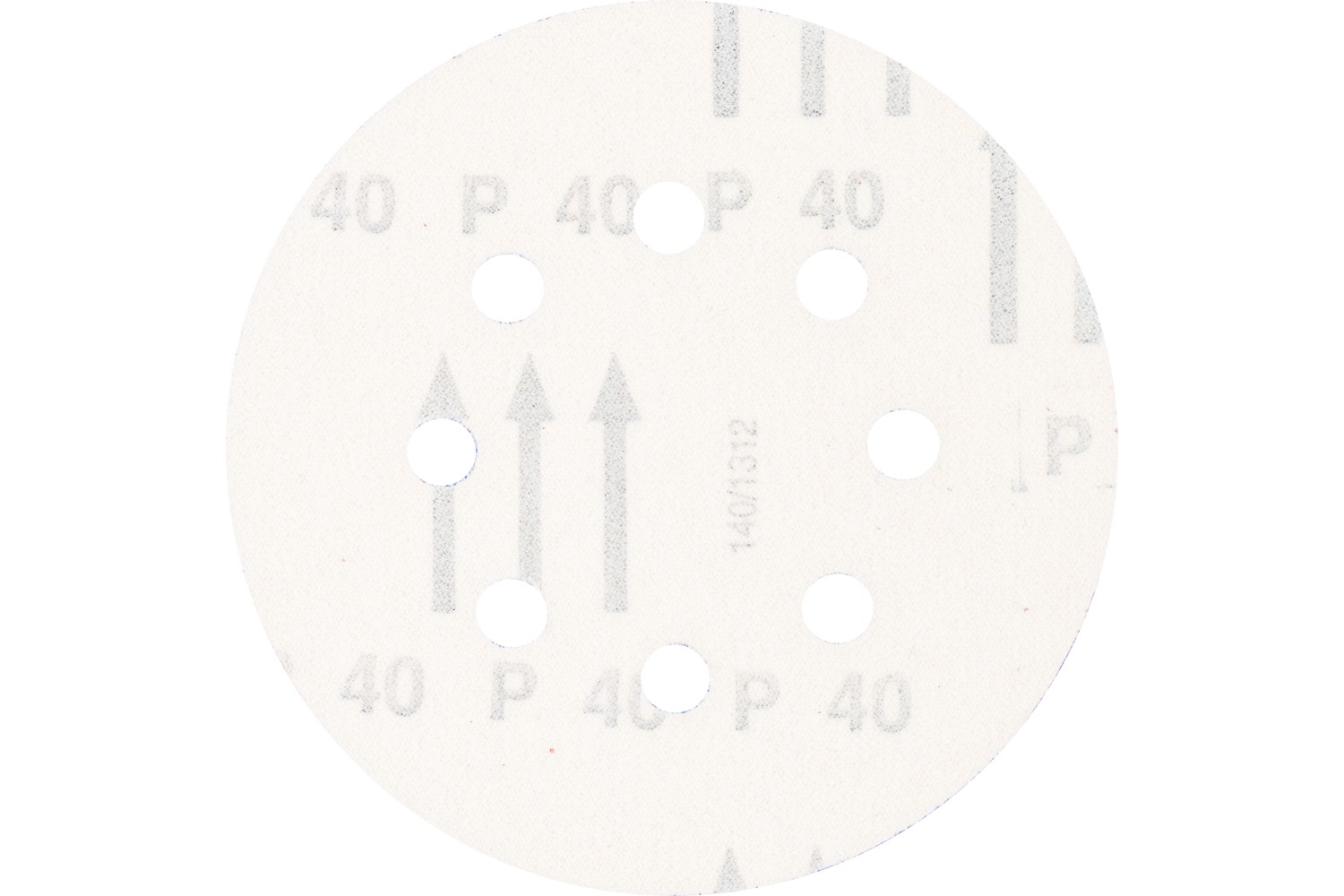 Disco de lija sistema velcro universal de corindón KSS Ø 125 A40 8 orificios de extracción para lijadora orbital