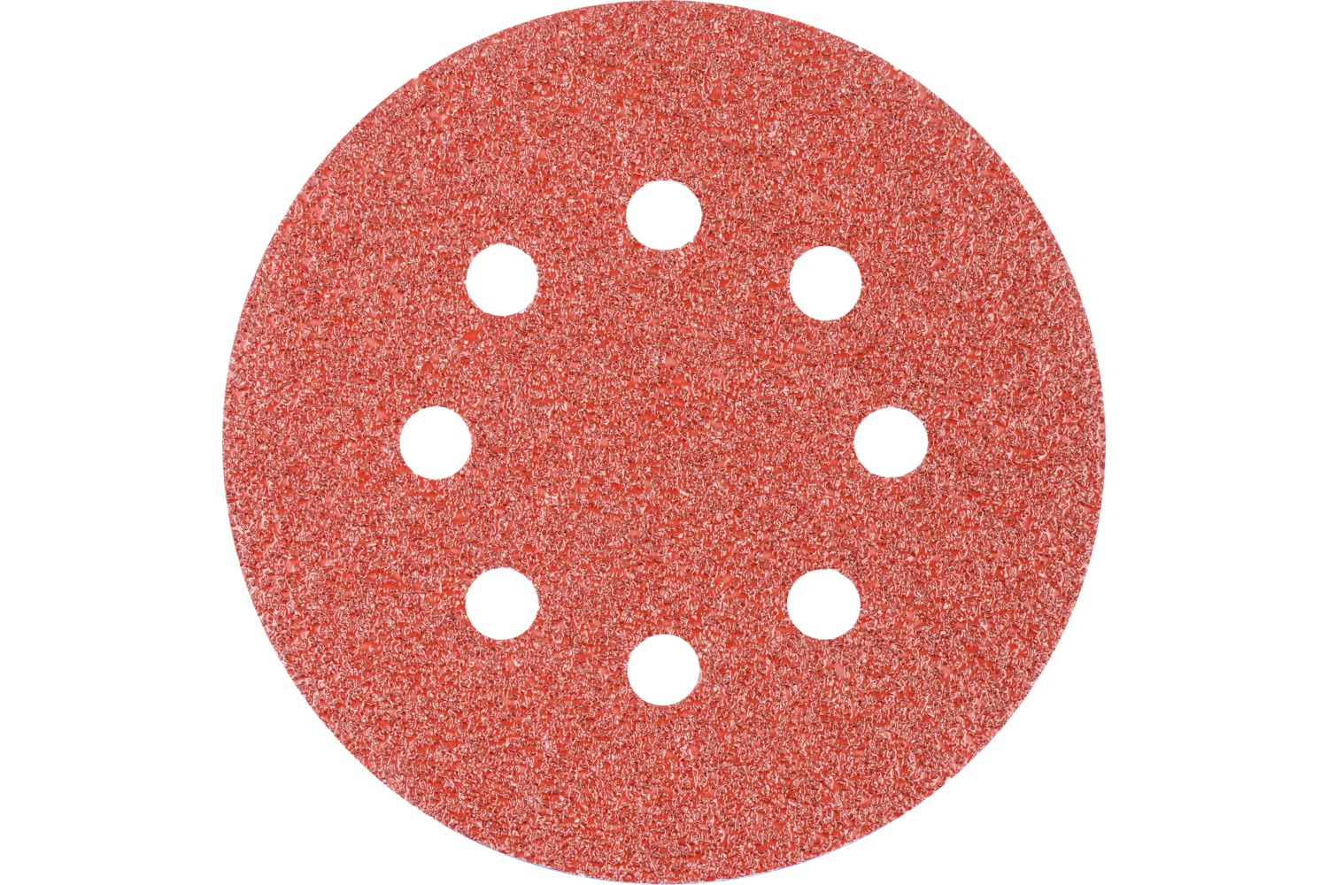 Disco de lija sistema velcro universal de corindón KSS Ø 125 A40 8 orificios de extracción para lijadora orbital