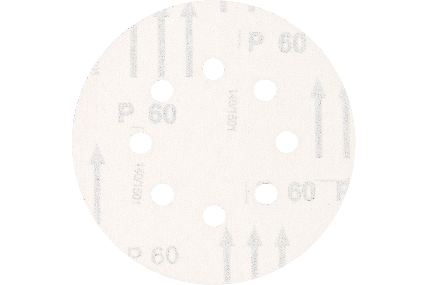 Disco de lija sistema velcro universal de corindón KSS Ø 125 A60 8 orificios de extracción para lijadora orbital