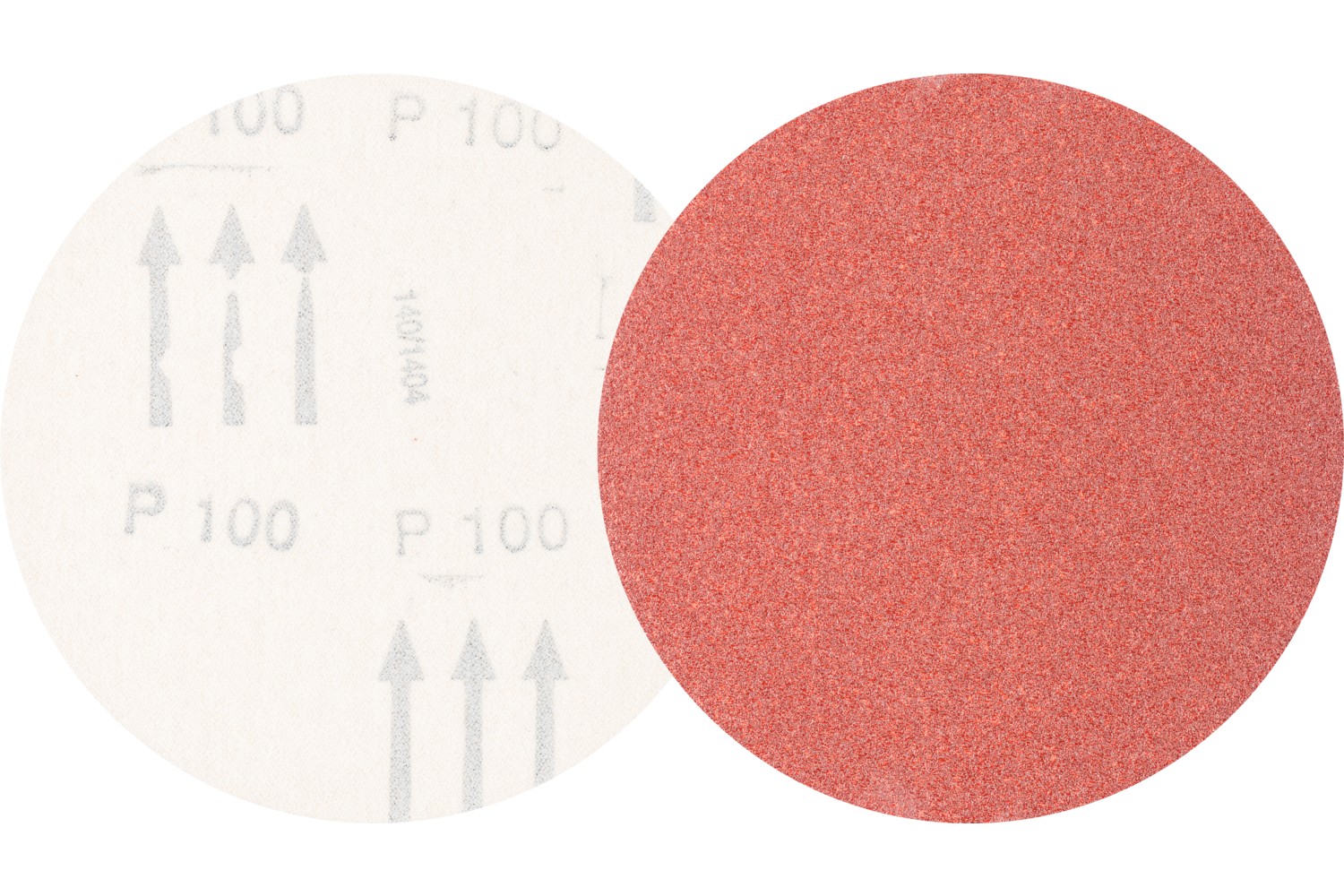Disco de lija sistema velcro universal de corindón KSS Ø 125 A100 sin orificios de extracción para lijadora orbital