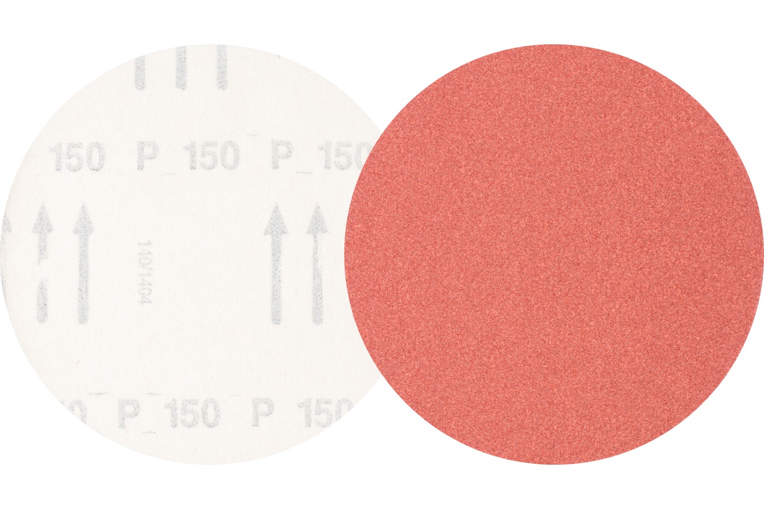 Disco de lija sistema velcro universal de corindón KSS Ø 125 A150 sin orificios de extracción para lijadora orbital
