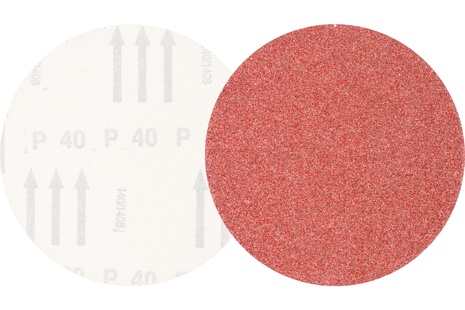 Disco de lija sistema velcro universal de corindón KSS Ø 125 A40 sin orificios de extracción para lijadora orbital