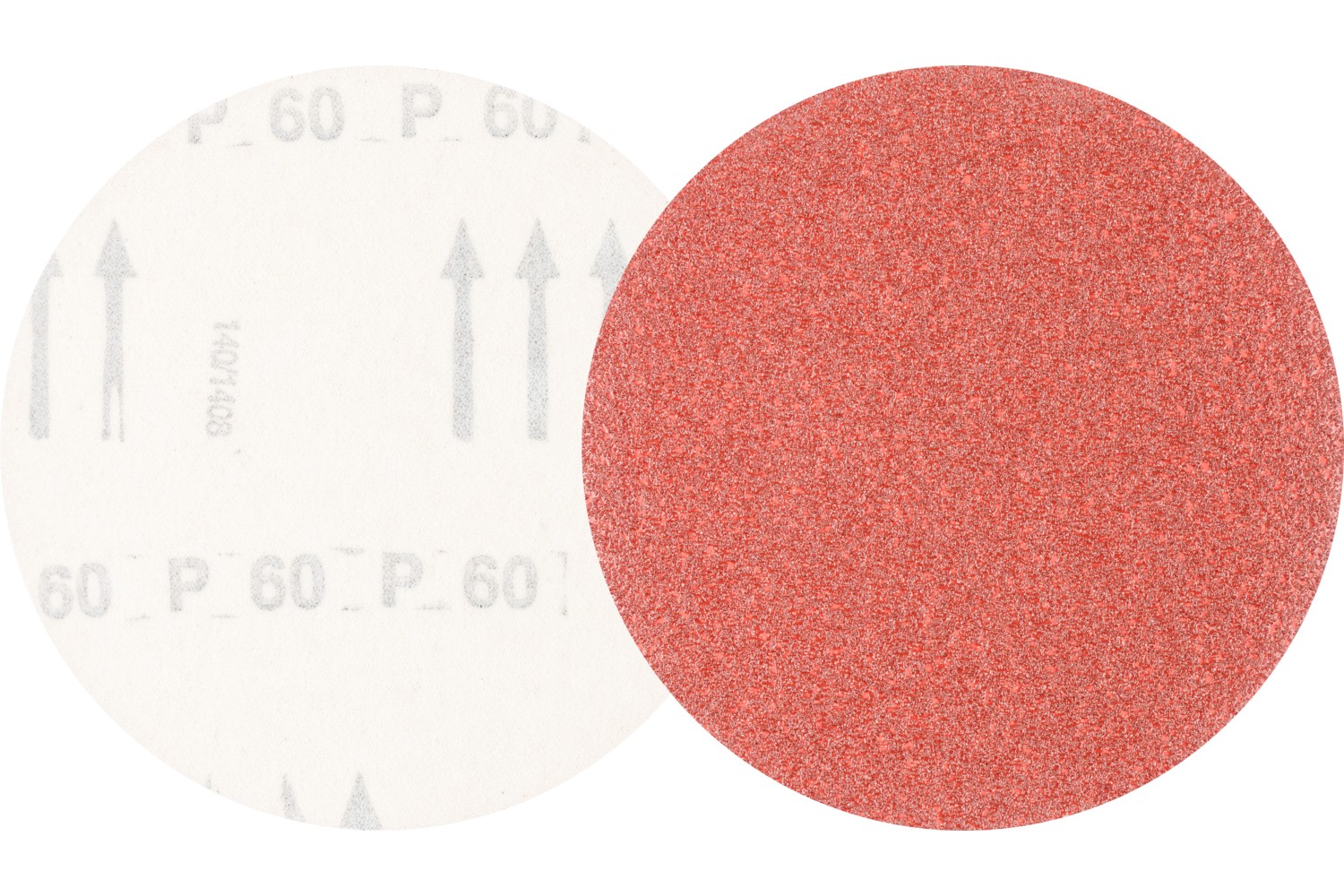 Disco de lija sistema velcro universal de corindón KSS Ø 125 A60 sin orificios de extracción para lijadora orbital