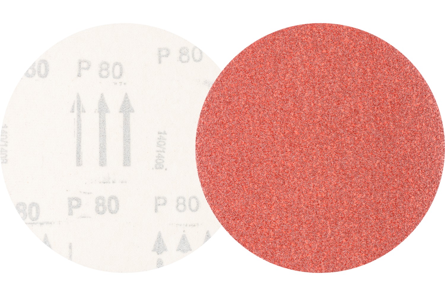 Disco de lija sistema velcro universal de corindón KSS Ø 125 A80 sin orificios de extracción para lijadora orbital