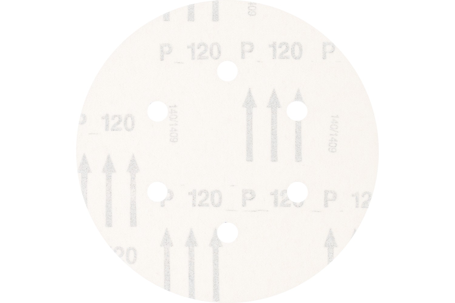 Disco de lija sistema velcro universal de corindón KSS Ø 150 A120 6 orificios de extracción para lijadora orbital