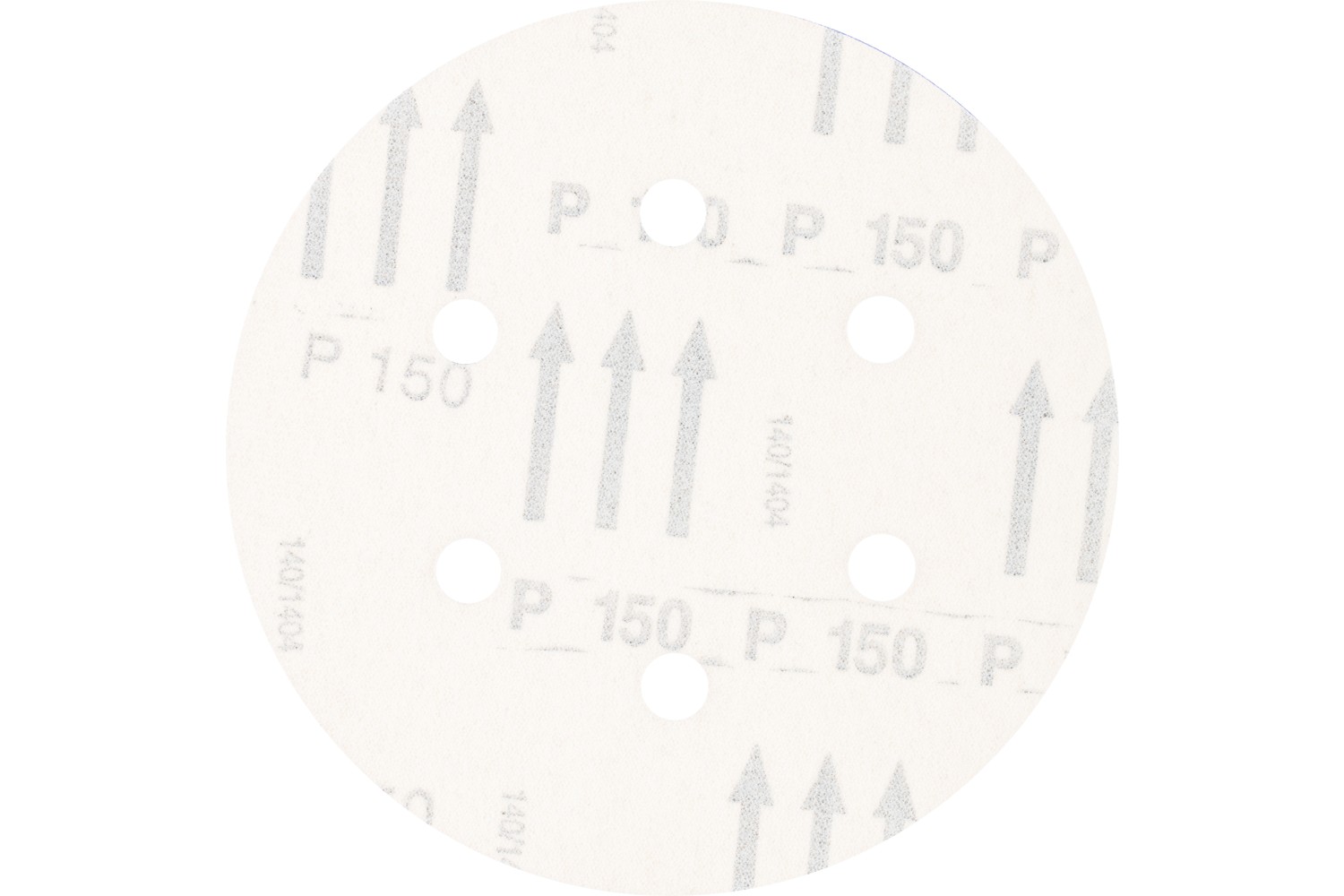 Disco de lija sistema velcro universal de corindón KSS Ø 150 A150 6 orificios de extracción para lijadora orbital