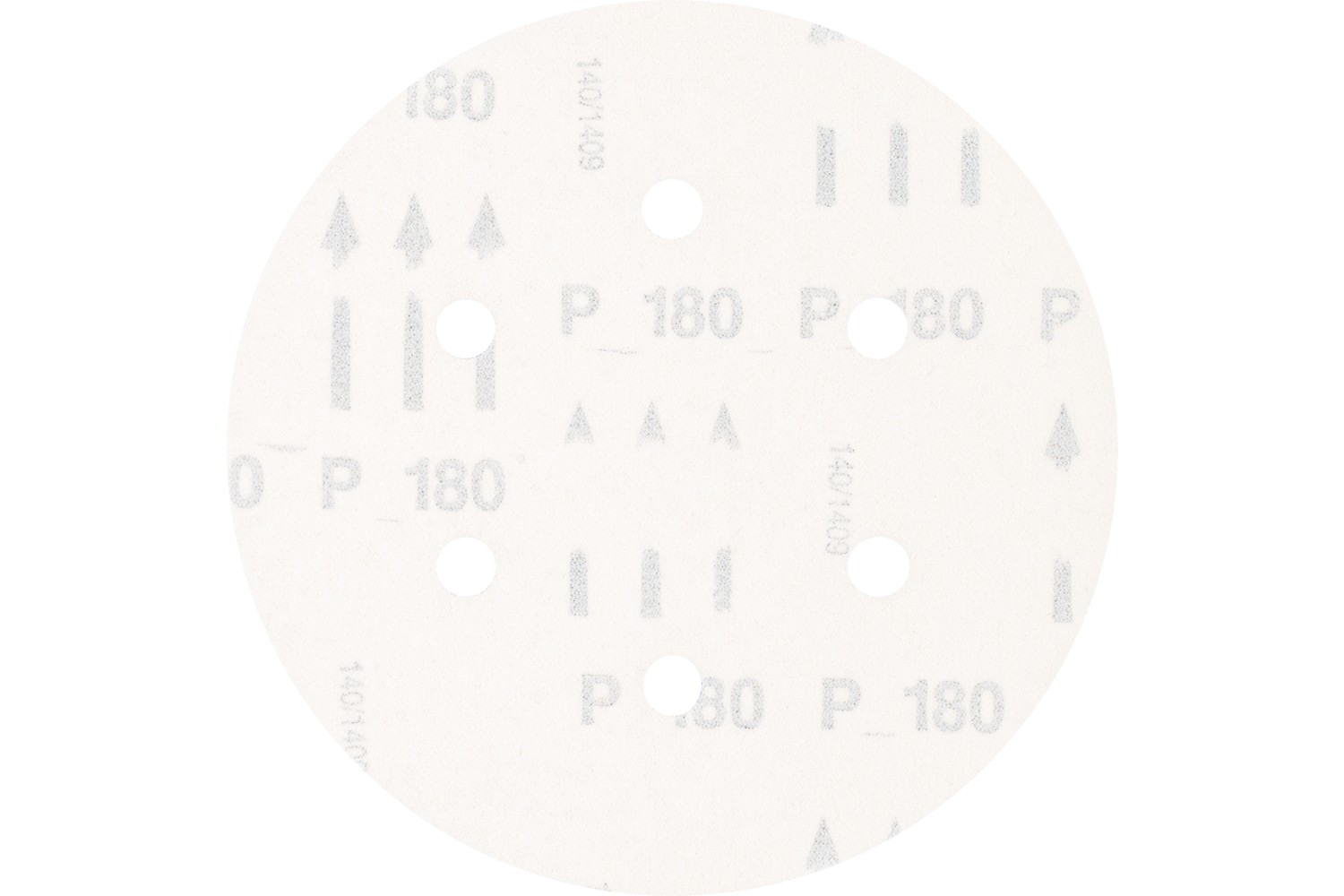 Disco de lija sistema velcro universal de corindón KSS Ø 150 A180 6 orificios de extracción para lijadora orbital