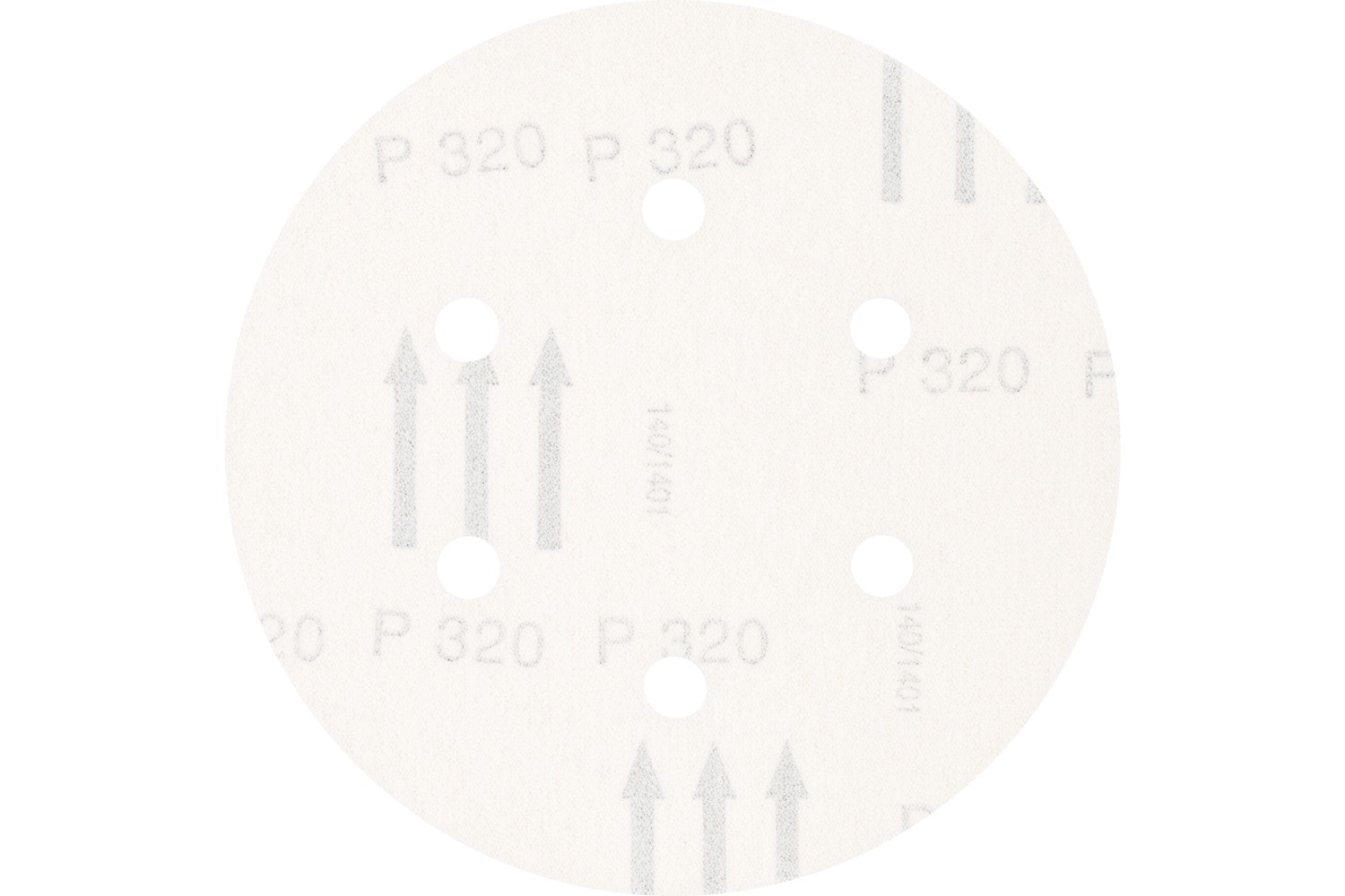 Disco de lija sistema velcro universal de corindón KSS Ø 150 A320 6 orificios de extracción para lijadora orbital