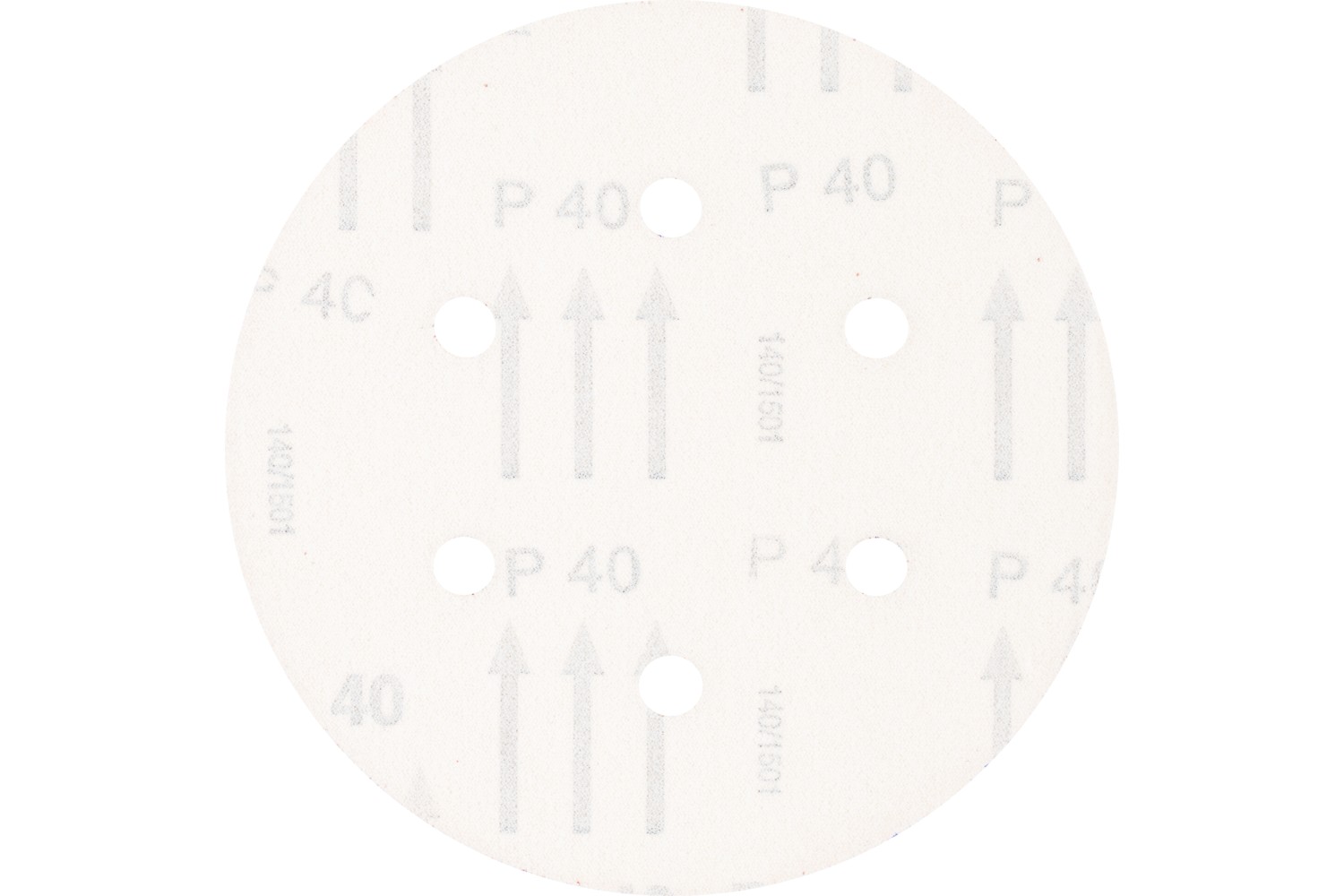 Disco de lija sistema velcro universal de corindón KSS Ø 150 A40 6 orificios de extracción para lijadora orbital