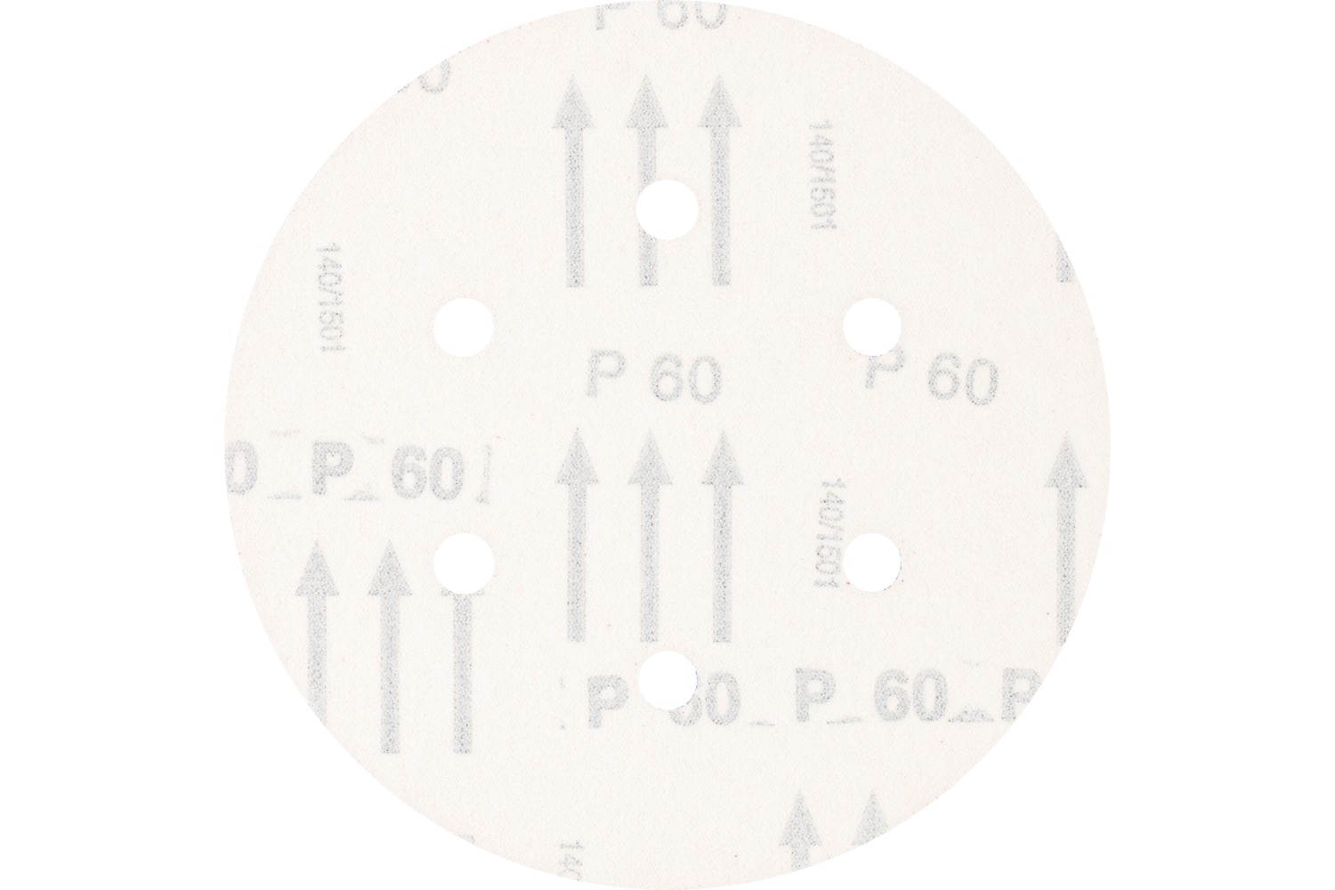 Disco de lija sistema velcro universal de corindón KSS Ø 150 A60 6 orificios de extracción para lijadora orbital