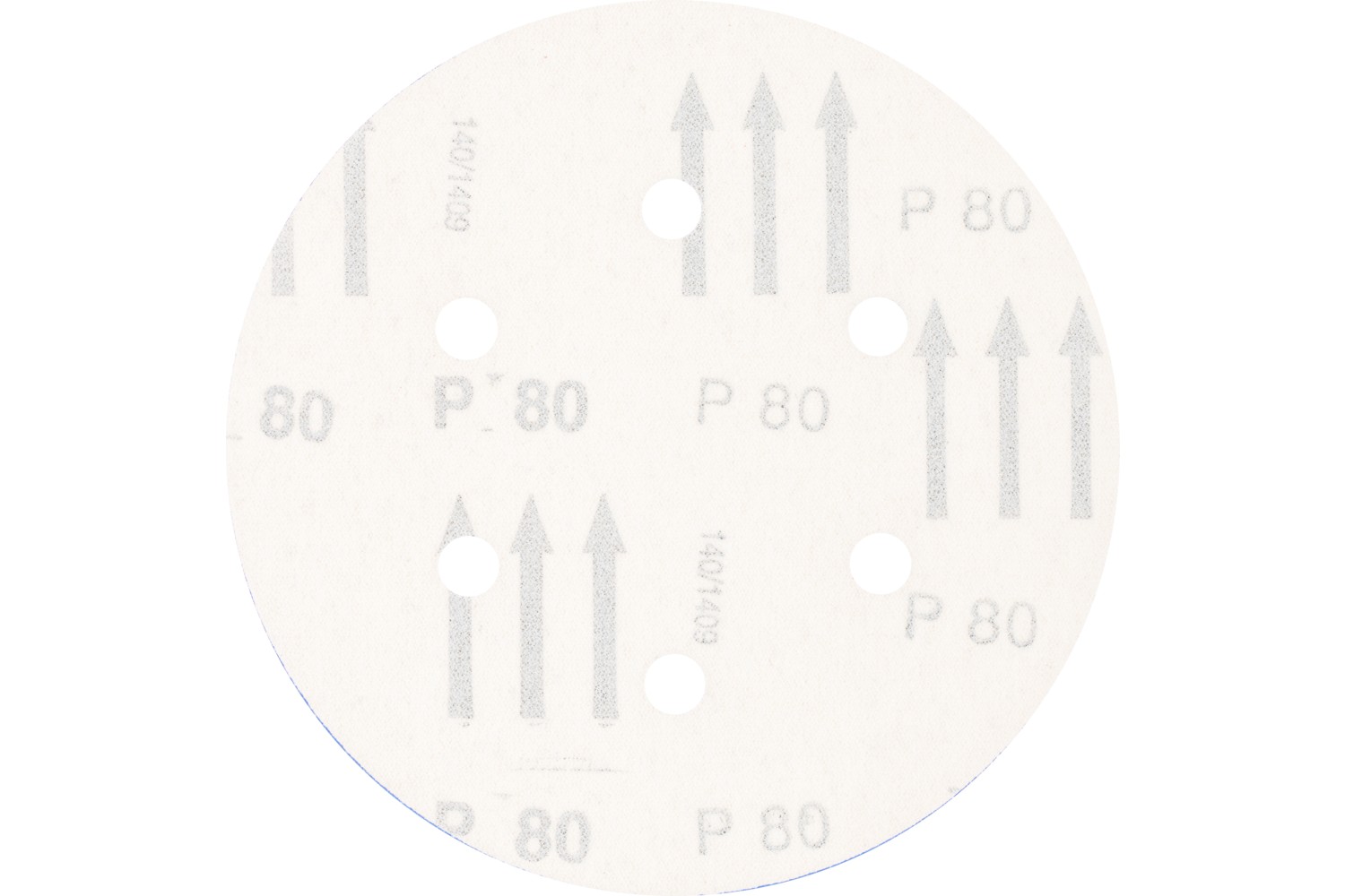 Disco de lija sistema velcro universal de corindón KSS Ø 150 A80 6 orificios de extracción para lijadora orbital