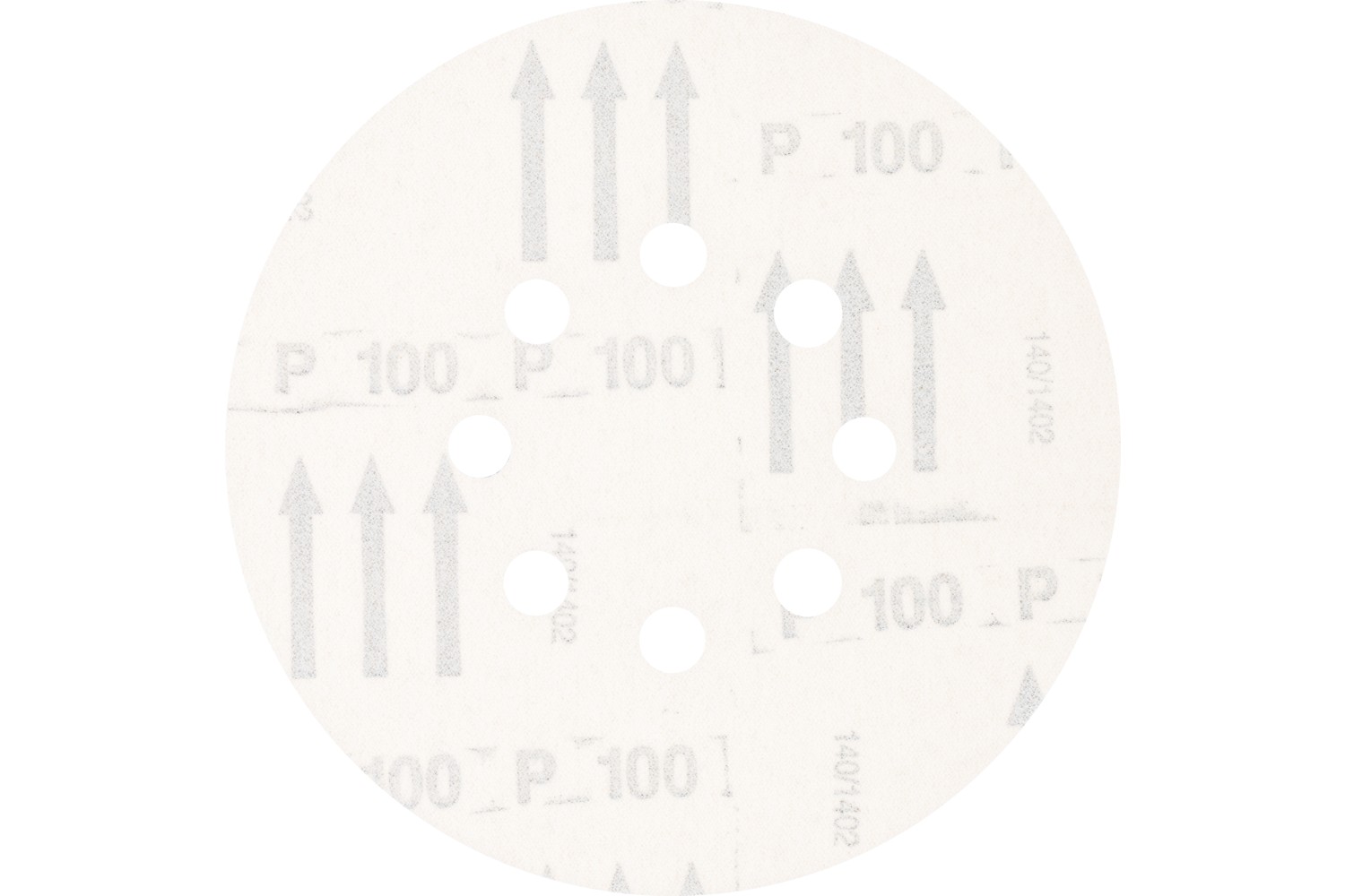 Disco de lija sistema velcro universal de corindón KSS Ø 150 A100 8 orificios de extracción para lijadora orbital