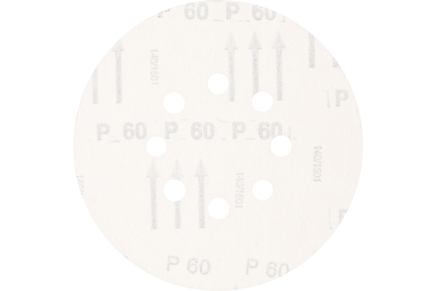 Disco de lija sistema velcro universal de corindón KSS Ø 150 A60 8 orificios de extracción para lijadora orbital