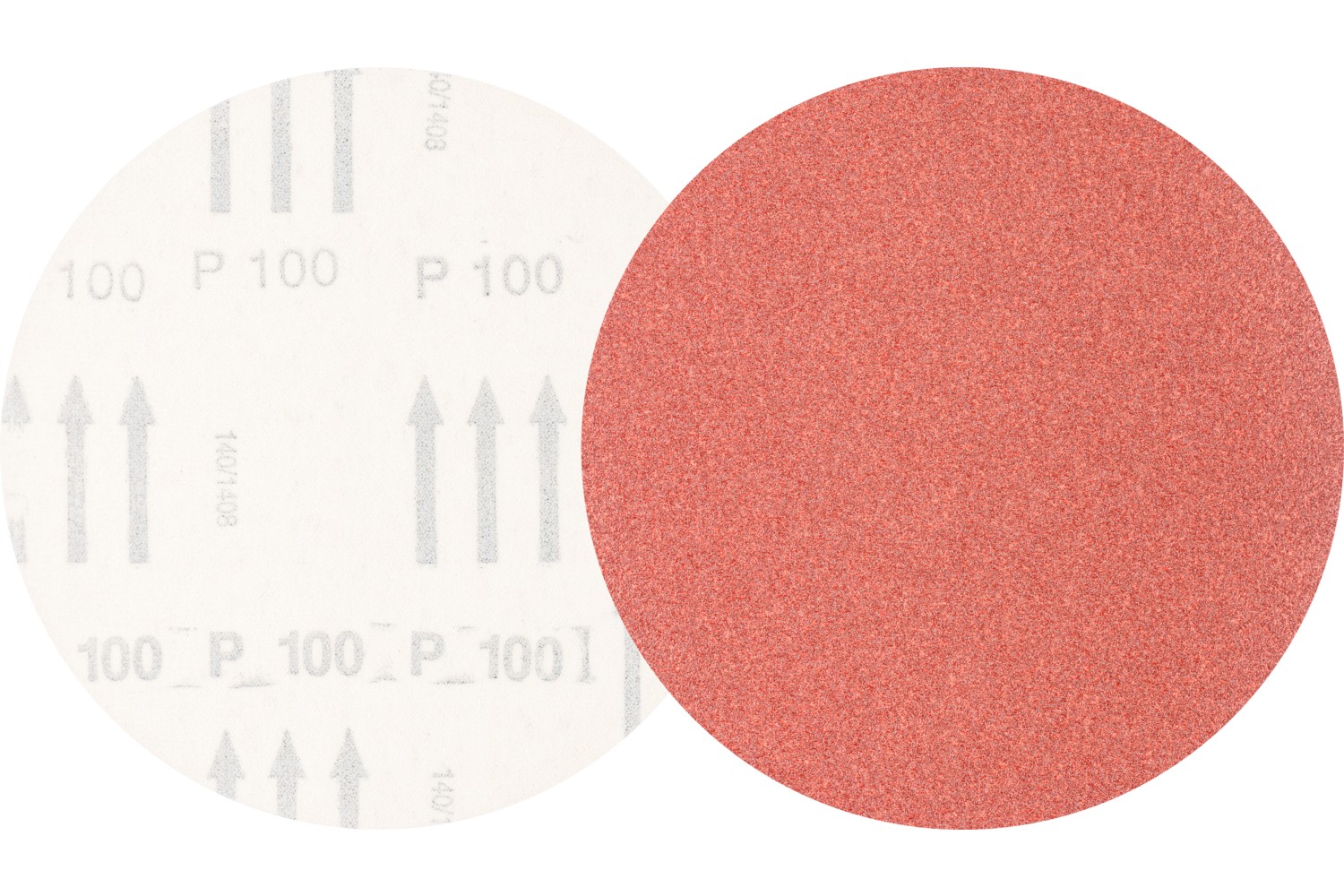 Disco de lija sistema velcro universal de corindón KSS Ø 150 A100 sin orificios de extracción para lijadora orbital