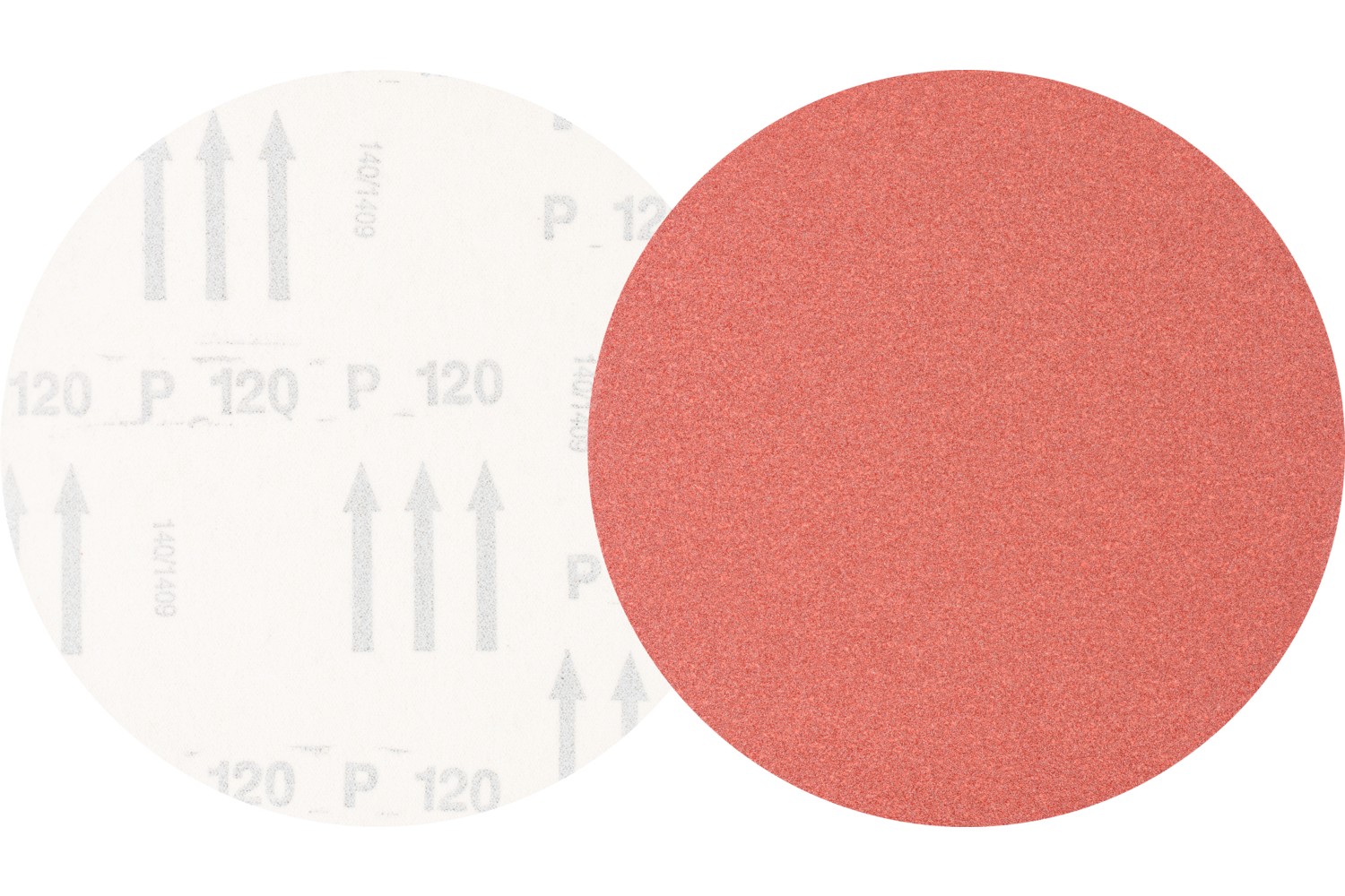 Disco de lija sistema velcro universal de corindón KSS Ø 150 A120 sin orificios de extracción para lijadora orbital