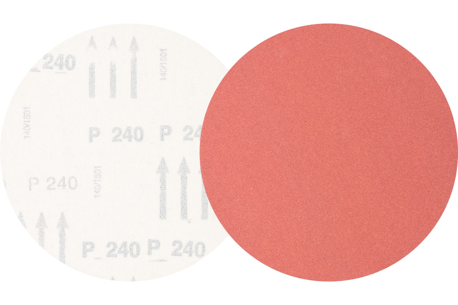 Disco de lija sistema velcro universal de corindón KSS Ø 150 A240 sin orificios de extracción para lijadora orbital