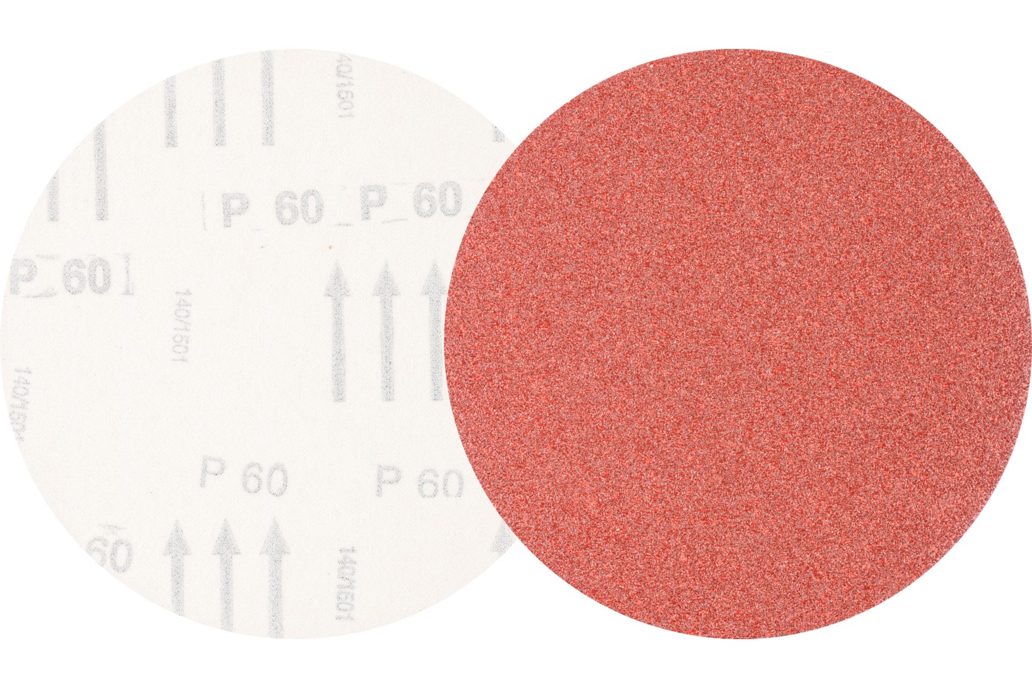 Disco de lija sistema velcro universal de corindón KSS Ø 150 A60 sin orificios de extracción para lijadora orbital