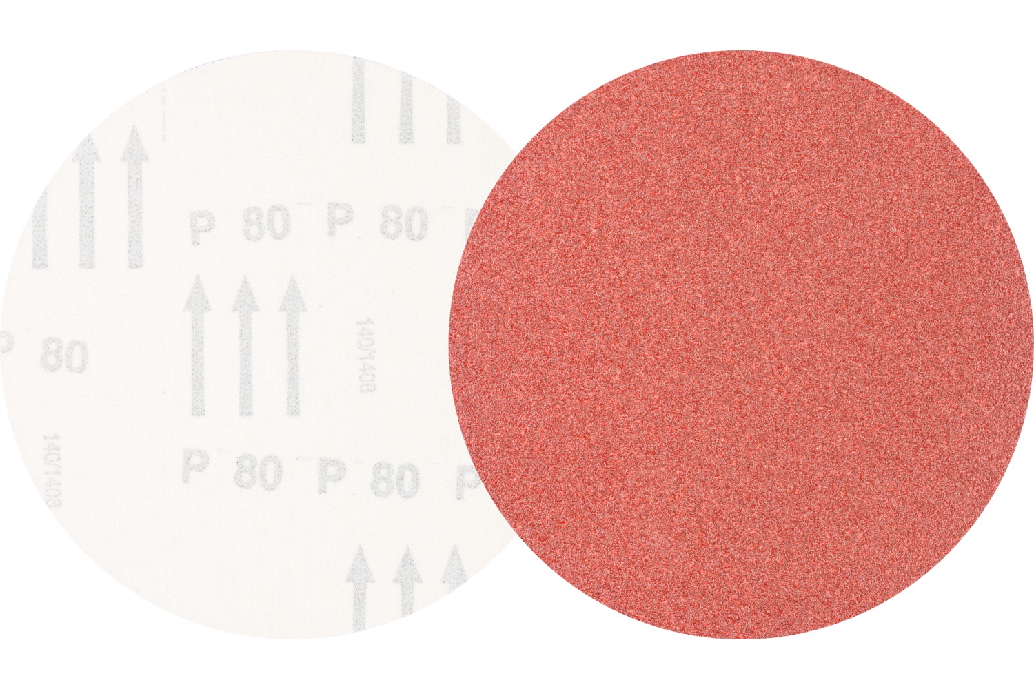 Disco de lija sistema velcro universal de corindón KSS Ø 150 A80 sin orificios de extracción para lijadora orbital