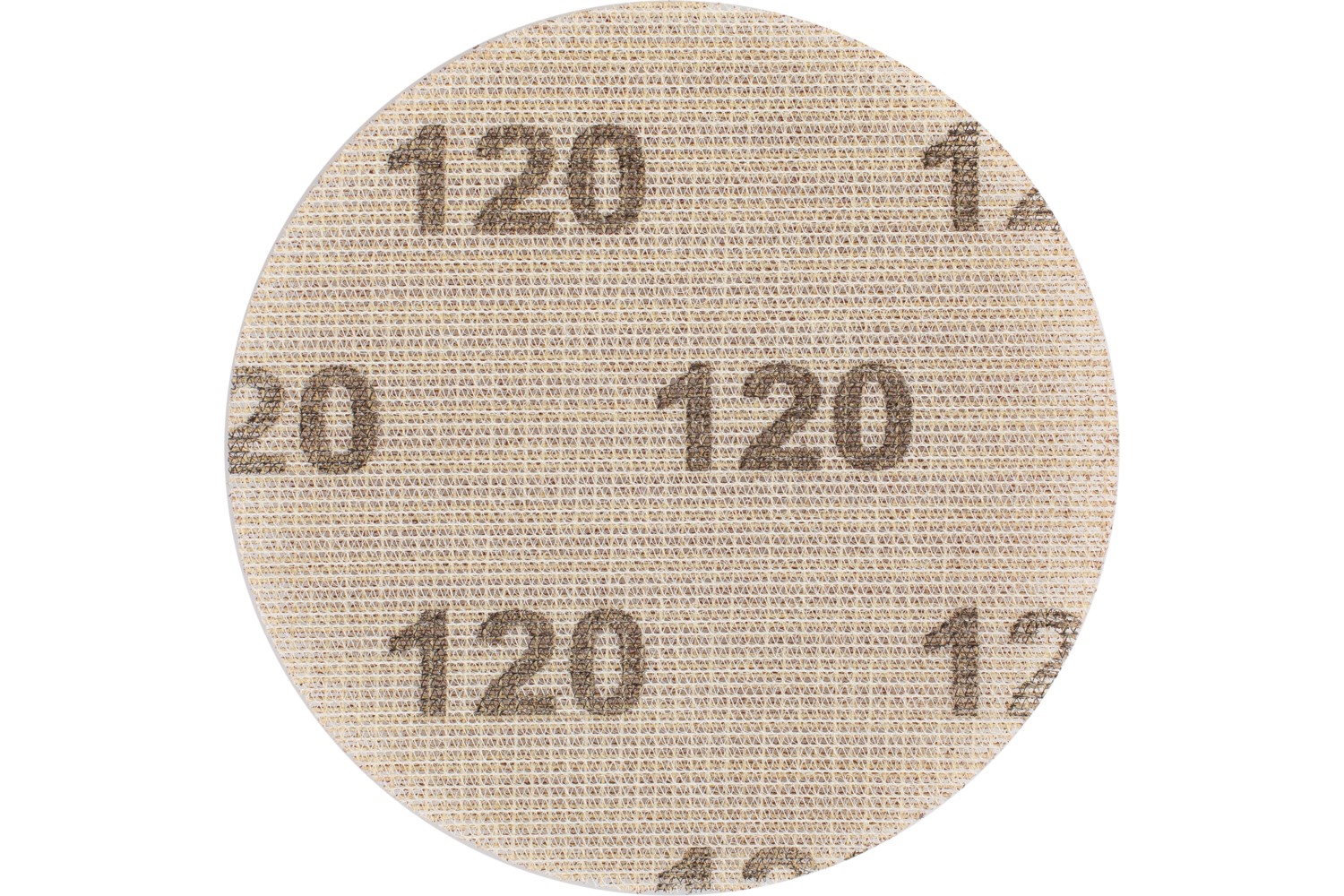 Disco de lija de red de corindón sistema velcro KSS NET Ø 125 A120 desbaste con bajo nivel de polvo con lijadora orbital