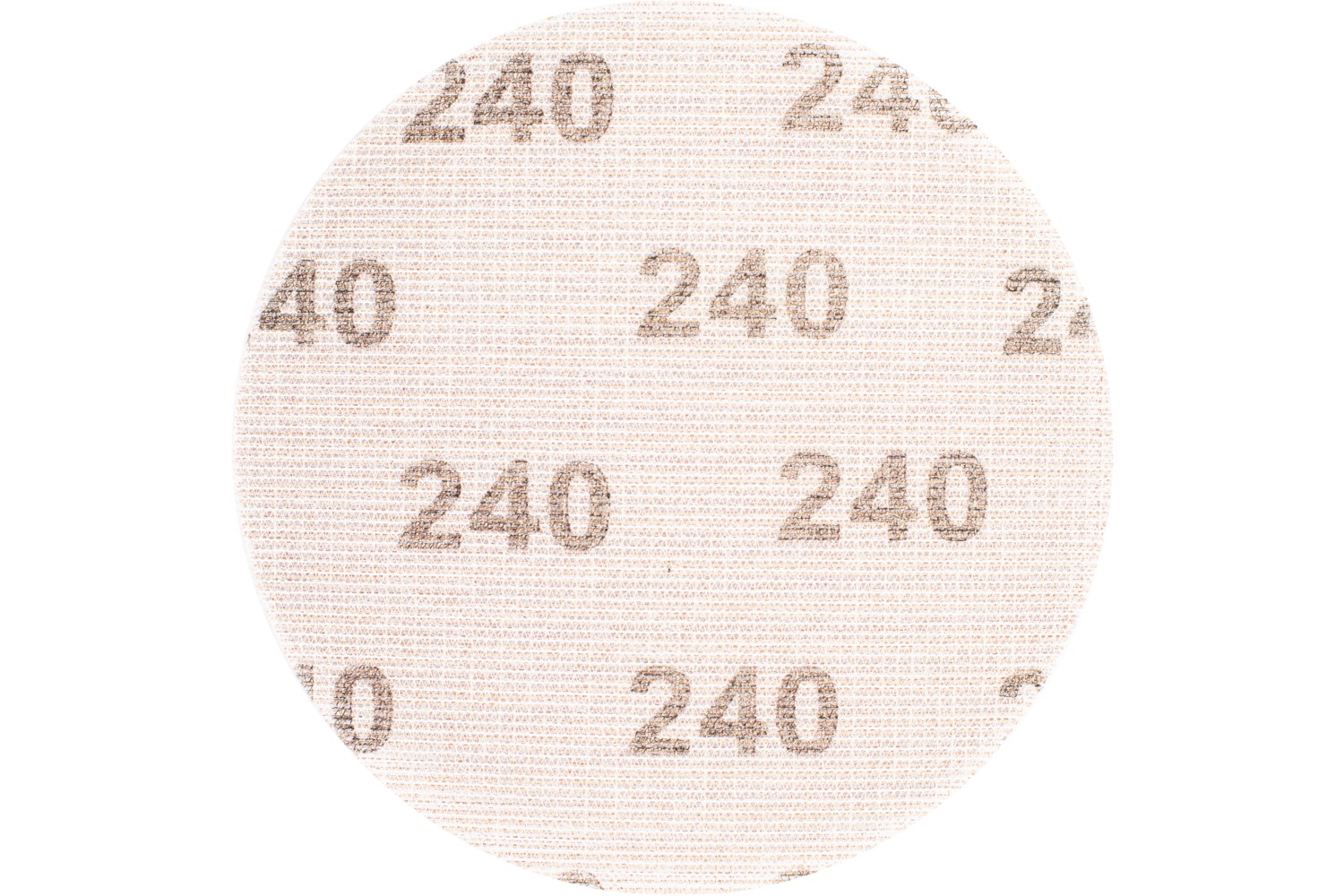 Disco de lija de red de corindón sistema velcro KSS NET Ø 150 A240 desbaste con bajo nivel de polvo con lijadora orbital