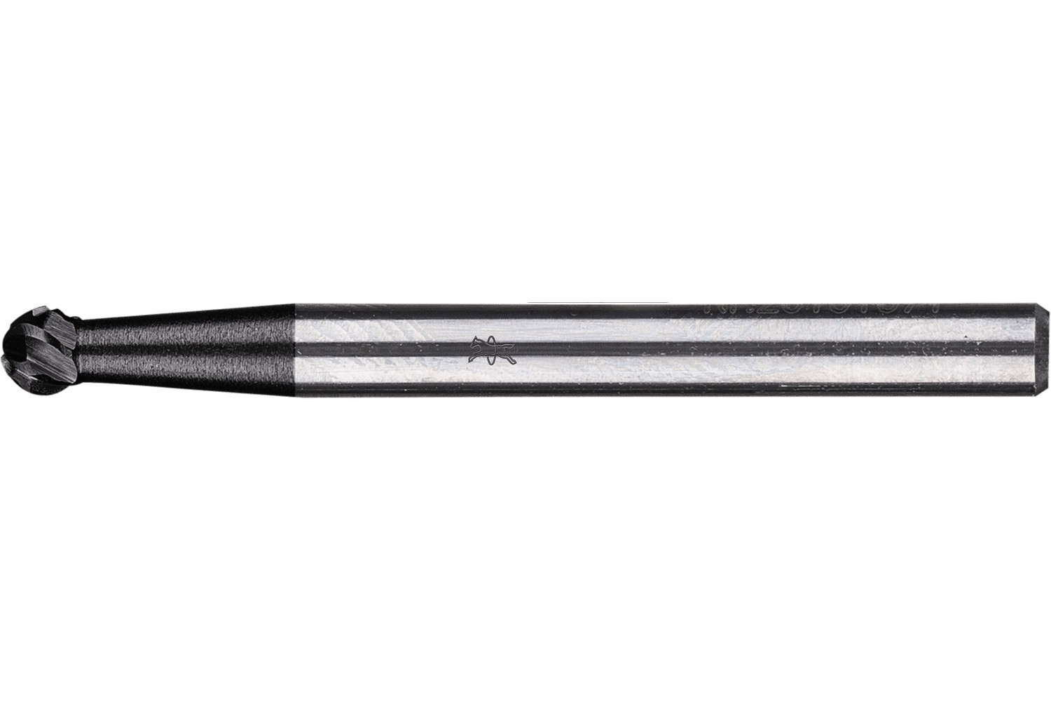 Fresa de metal duro de alto rendimiento ALLROUND esférica KUD Ø 03x02 mm, mango Ø 3 mm, recubrimiento HICOAT para acero