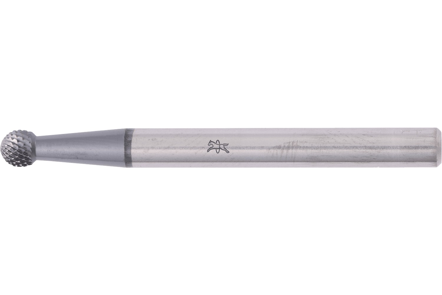 Fresa de metal duro de alto rendimiento MICRO esférica KUD Ø 03x02 mm, mango Ø 3 mm, recubrimiento HICOAT, para mecanizado fino