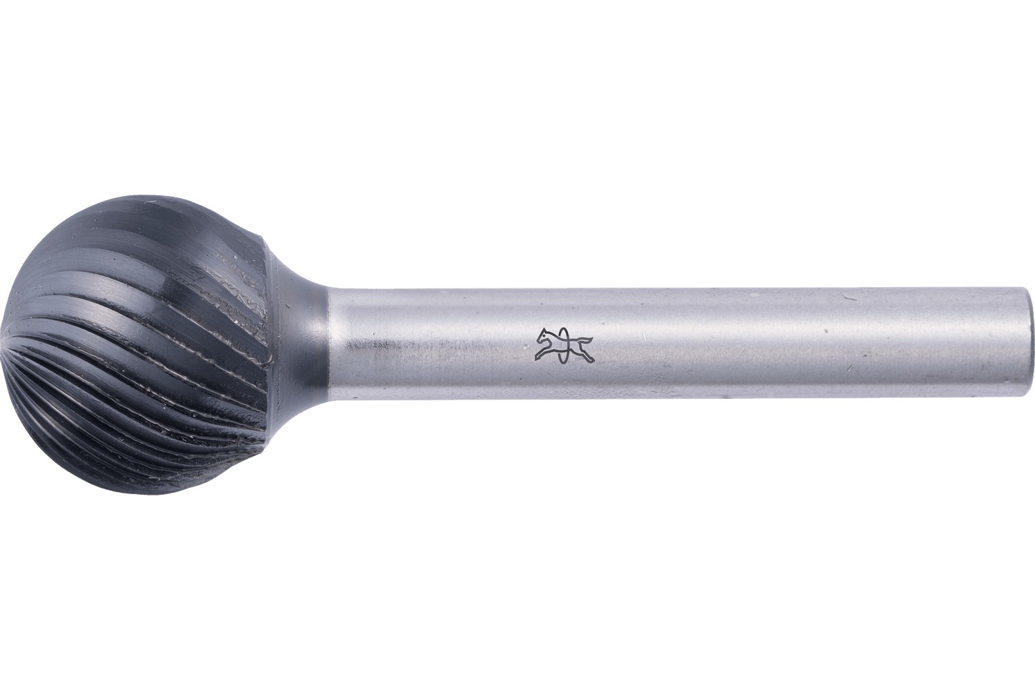 Fresa de metal duro de alto rendimiento esférica KUD Ø 16x14 mm, mango Ø 6 mm Z3, recubrimiento HICOAT universal medio