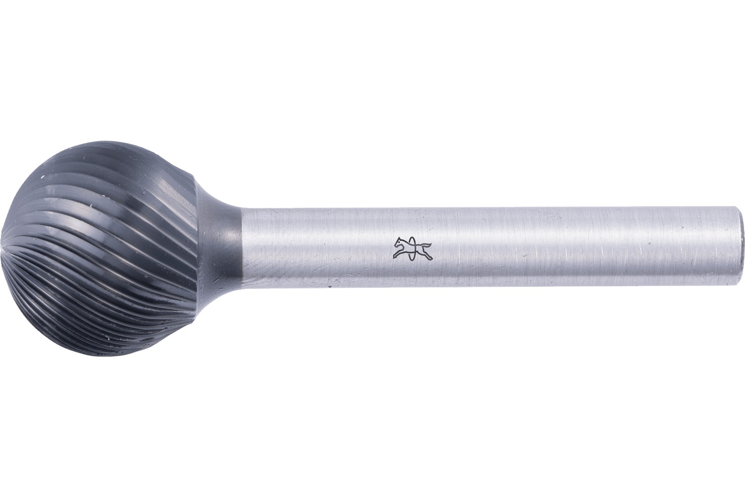 Fresa de metal duro de alto rendimiento esférica KUD Ø 16x14 mm, mango Ø 6 mm Z5, recubrimiento HICOAT universal fino